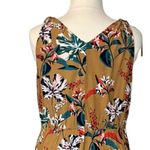 A New Day Target Faux Wrap Dress Ruffle Hem Tan Multi Floral New Sz Women's 2XL Photo 10