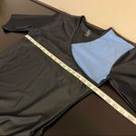 SlimU Swim surplice compression top, ellbow length sleeve, blue/black,sz 38/12 Blue Photo 6