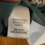 About A Girl Teal Floral Sheer Long Sleeve Top Size Medium Photo 5