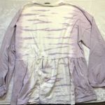 Hudson Gray Women's Purple Cotton Blend Tie Dye Long Sleeve Shirt Size Large USA Photo 3
