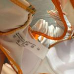 Women’s Medium Orange Floral Swimsuit Bikini Photo 4