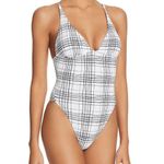 New. New. Dolce Vita plaid swimsuit. Small. Black Photo 5