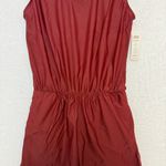 NWT Honey mark. Sage Romper Terracotta Medium Women Modest Swimsuit Beach Brown Photo 6