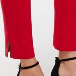 Chico's NWT Brigitte Beaded Detail Ankle Pants BRIGHT RED 16P Photo 2