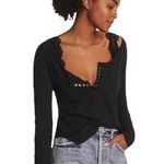 Pilcro  Ruched wrists snap front Henley Photo 0