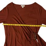 Coldwater Creek  V-Neck‎ Cut Scrunch Waist With Lace Belt Mid-Sleeve Blouse Y2K M Photo 3