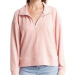 Topshop Ribbed Velour Half Zip Sweatshirt 4-6 NWT Photo 0