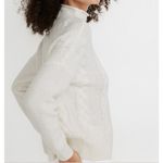 Madewell  Grenville Cableknit Sweater Women's Small Cream Wool Blend Mockneck Photo 2