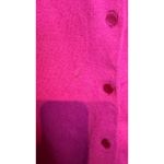 Talbots Women Cardigan Sweater Knitted Long Sleeve Pima Cotton Hot Pink Medium Photo 4