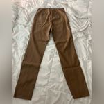 H&M Tan faux leather front seam pants Photo 2
