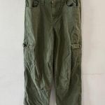 Project Indigo Womens Cargo Pants Size 9 Green Utility Streetwear Denim Photo 0
