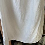 Reformation Jerri Linen Dress square neck mini white long sleeve puff a-line Photo 10