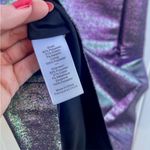 Likely Revolve Lurex Haley Metallic Purple Iridescent Mini Cocktail Dress 4 Photo 6