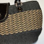 Brighton  “SAVANNAH” BLACK AND CREAM WOVEN SHOULDER BAG JUTE/STRAW MATERIAL Photo 3