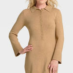 A New Day Women’s Long Sleeve Collared Sweater Dress Photo 0