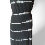 Elan Strapless black and white tie dye dress Photo 0