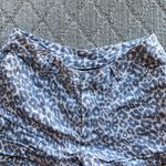 Cynthia Rowley snow leopard 3” linen shorts chic classic summer vacation Photo 1