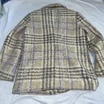 Sam Edelman Sz M Medium Fuzzy Plaid Teddy Jacket  Photo 11