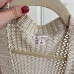 Gap Beige Open Knit Cardigan | Lightweight Long Pocket Sweater Photo 3