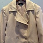 Talbots Grace Fit Double Breasted Blazer Jacket Cotton Silk Khaki Tan size 8 Photo 1