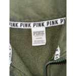 Victoria Secret Womens Activewear Zip Up Sweatshirt Long Sleeves Olive Size M Green Size M Photo 2
