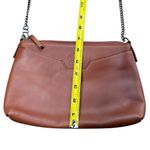 Brooks Brothers  Chain Strap Shoulder Bag‎ Brown Caramel Leather Minimalist Photo 7