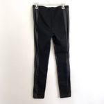 BCBGMAXAZRIA Caragh Faux Leather Panel Leggings Black Pull On Mixed Media Small Photo 11