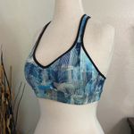 Lululemon  Speed Up Sun Dazed Multi Blue Racerback‎ Sports Bra Size 4 Photo 1