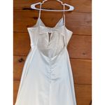 Lulus NWT  Exceptional Passion White Satin Cutout Maxi Dress Bridal Gown Bride S Photo 4