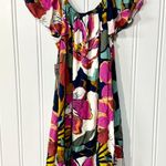Tribal Femme Dress Women Size M Off The Shoulder Floral Midi Flowy Tropical NEW Size M Photo 5