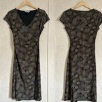 Nine West Vtg Y2K Textured Surplice Sheath Midi Dress Gypsy Art Grungefairy M Photo 0