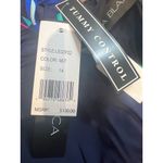 La Blanca  Painted Cross Back One Piece Swimsuit Size 14 Blue Tummy Control NWT Photo 4