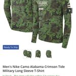 Nike Camo University of Alabama Military Long Sleeve T-Shirt - Large Photo 2