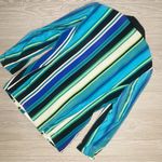 Criscione New York designer long sleeve blazer jacket funky striped blazer sm Green Photo 4