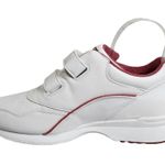 Propet Tour Walker Strap Shoes White/Berry Leather Hook & Loop Women’s Size 10 White Photo 3