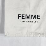 Authentic Femme Los Angeles Dust Bag Drawstring White 12x11 Solid 442 Photo 1