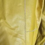 Vintage Lambskin Mustard Yellow Leather Reversible Jacket Size Medium / Large Photo 7