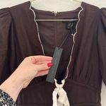 House Of Harlow 1960 Revolve Linen Mini Dress Brown Size 2 Photo 4