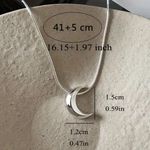 Crescent Beautiful Alloy  Moon Choker Pendant Necklace Photo 3