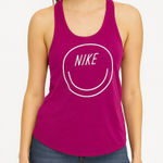 Nike  Dri-Fit Size Large Magenta Pink Athletic Tank Top. Photo 0