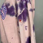 Mighty fine Good Vibes Pink Purple Tie Dye Crew neck Sweatshirt Sz L Photo 6