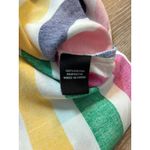 MSK‎ Dress Womens Medium Rainbow Stripe Maxi Colorful Artsy Maximalist Tropical White Photo 7