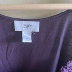 Loft  Ann Taylor Purple Sleeveless Shift‎ Dress Womens Size M Pleated w/ Belt Photo 2