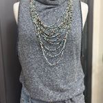 Free People We The Free Madrid Grey Mock Neck Top | Size Medium Photo 0
