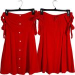 Capulet Giulia Off the Shoulder Mini Dress Womens Small Cherry Red Revolve Party Photo 4