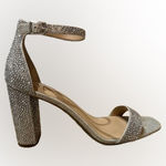 Elegant Silver Rhinestone Women's Heels Sz 8 Photo 0