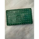 Rebecca Minkoff Green Studded Clutch Wallet Organizer Coin Purse Photo 4