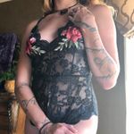 Sexy Lace Rose Teddy Lingerie Size M Photo 3