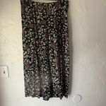 Vintage New Frontier Skirt Top Set Vintage Large Paisley Floral Rayon Western Black Photo 1