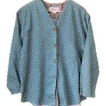 Vintage Ellen Margaret Moody tiny calico floral print blouse size L Size L Photo 0